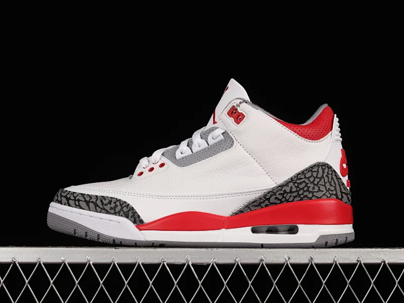 All categories Air Jordan Jordan series basketball shoes Air Jordan 3 foreign trade version Air Jordan 3 Retro "Fire Red" AJ3 Joe 3 new flame red DN3707-160